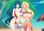 3_girls bakki beach bikini blonde_hair blue_eyes blue_hair equestria_girls gigantic_ass gigantic_breasts green_eyes hourglass_figure humanized lesbian my_little_pony orange_hair princess_luna princess_luna_(mlp) purple_hair sunset_shimmer sunset_shimmer_(eg) twilight_sparkle twilight_sparkle_(mlp) very_long_hair you_gonna_get_raped yuri