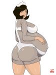  big_breasts brown_eyes brown_hair cartoon_network doctor_girlfriend milf pregnant pregnant_belly pregnant_female smirk the_venture_bros. v venture_brothers zeruxu 