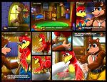  banjo-kazooie banjo_(banjo-kazooie) bathing comic furry kazooie kitsuneyoukai the_whole_kit_and_kazoodle 