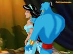 2004 aladdin_(series) cartoonvalley.com disney genie genie_(aladdin) helg_(artist) princess_jasmine watermark web_address web_address_without_path