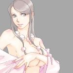 ace_attorney armpit breasts capcom hair lipstick makeup mia_fey