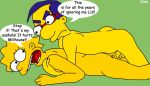 green_background lisa_simpson milhouse_van_houten sino the_simpsons yellow_skin