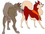  animal_sex balto_(character) balto_(film) jenna_(balto) klaus_doberman licking_pussy 