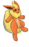 booster_(pokemon) creatures_(company) eeveelution fire_type_pokemon flareon furry game_freak gen_1_pokemon nintendo orange_fur piss pissing pokemon pokemon_(anime) pokemon_(creature) pokemon_(game) pokemon_(species) tail urination