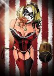  1girl 7caco batman_(series) dc_comics dcau female_only harley_quinn looking_at_viewer mallet tagme 