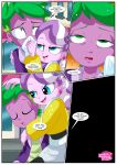 bbmbbf comic diamond_tiara diamond_tiara_(eg) equestria_girls equestria_untamed hasbro my_little_pony palcomix purple_love_slave_(comic) spike spike_(eg)