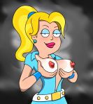  american_dad big_breasts breasts_out_of_clothes francine_smith sexpun_t&#039;come white_breasts 