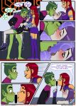 beast_boy comic dc_comics emotion_sickness_(teen_titans) incognitymous_(artist) koriand'r nipples nude rachel_roth raven_(dc) starfire tagme teen_titans