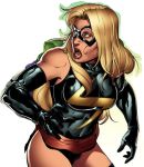  1girl avengers big_breasts breasts carol_danvers comic marvel matt_milla milf ms._marvel official_art solo solo_female superhero 