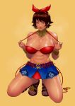 1girl alluring athletic_female big_breasts bikini cirenk female_abs filipino fit_female high_heels josie_rizal legs namco skirt tekken