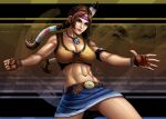 alluring athletic_female big_breasts braided_hair cleavage feather_in_hair female_abs fingerless_gloves fit_female julia_chang miniskirt namco native_american tekken tekken_3 tekken_4 tekken_5_dark_resurrection tekken_tag_tournament triplexmile twin_braids twin_tails