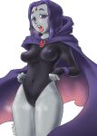 ahegao cameltoe cloak clothing dc_comics eronimbus leotard leotard_pull raven_(dc) tagme teen_titans tugging tugging_clothing