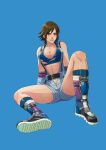  alluring athletic_female battle_damaged cirenk female_abs fit_female kazama_asuka namco tekken tekken_tag_tournament_2 torn_clothes 