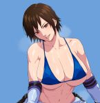 alluring athletic_female big_breasts bra brown_eyes brown_hair cirenk female_abs fit_female kazama_asuka namco posing tekken tekken_tag_tournament_2