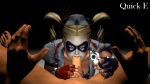 3d batman:_arkham_asylum batman_(series) fellatio gif gun harley_quinn oral penis pov quick_e twintails weapon