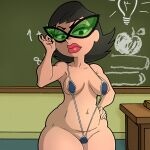 bikini black_eyes brown_hair chris_bryer eleanor_butterbean glasses the_grim_adventures_of_billy_and_mandy