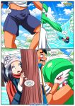  a_lover_from_the_future_(comic) akari_(pokemon) ash_ketchum bbmbbf gardevoir nintendo palcomix pokemon pokepornlive satoshi satoshi_(pokemon) 