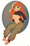  breasts disney flashing kim_possible kimberly_ann_possible klimspree nipples no_bra no_shoes 