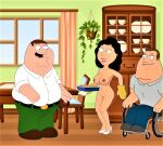 ass bonnie_swanson breasts erect_nipples family_guy joe_swanson nude peter_griffin shaved_pussy thighs