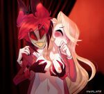  alastor_(hazbin_hotel) breast_grab charlie_morningstar_(hazbin_hotel) groping_breasts tagme 