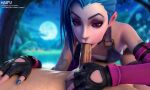 3d animated deepthroat fellatio jinx_(league_of_legends) league_of_legends loop male/female mp4 night oral outside solo_focus sound sound_effects video video_with_sound voice_acted webm