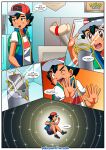  a_lover_from_the_future_(comic) ash_ketchum bbmbbf comic nintendo palcomix pokemon pokepornlive satoshi satoshi_(pokemon) 