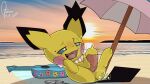  1girl blush dildo dildo_in_pussy nintendo open_mouth pichu pokemon sex_toy talentlesshack tongue vaginal_insertion 