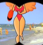  1girl ass athletic athletic_female baywatch_(cosplay) baywatch_(franchise) big_ass big_breasts bottom_heavy breasts bust cartoon_network cleavage craig_mccracken cropped curvaceous curvy curvy_figure digital_media_(artwork) eyebrows eyelashes eyes female_focus fit fit_female gif hair hanna-barbera hips hourglass_figure huge_ass huge_breasts human large_ass legs lifeguard light-skinned_female light_skin loop mature mature_female powerpuff_girls running sara_bellum slim slim_waist swimsuit thick thick_hips thick_legs thick_thighs thighs top_heavy top_heavy_breasts unknown_artist upper_body voluptuous voluptuous_female waist wide_hips 