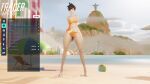 1boy 1girl anal_penetration axenanim big_breasts big_penis bouncing_ass bouncing_breasts brown_eyes brown_hair bubble_butt doggy_position from_behind moaning overwatch rough_sex thick_thighs tracer_(overwatch)