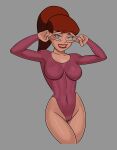  1girl barbara_gordon batgirl batman_(series) blue_eyes breasts comic_book_character double_v double_v_over_eyes female_focus female_only high_res medium_breasts patreon patreon_paid patreon_reward red_hair sunsetriders7 superheroine tagme teen v v_over_eye v_over_eyes 