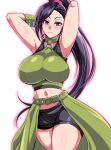 1girl alluring big_breasts black_hair clothed_female dragon_quest dragon_quest_xi female_focus female_only jade_(dragon_quest) long_hair nishida_megane solo_female solo_focus