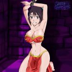 big_breasts black_hair bleach breasts brown_eyes greengiant2012 hinamori_momo momo_hinamori slave solo