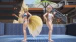 2girls bathing_suit bikini fox multiple_girls touhou