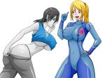 big_breasts breasts cameltoe erect_nipples metroid nintendo samus_aran super_smash_bros. thong underboob war-off-evil wii_fit wii_fit_trainer