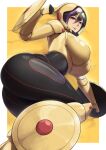 1girl 1girl big_breasts big_hero_6 black_hair clothed_female disney female_focus female_only female_superhero gogo_tomago marvel packge short_hair solo_female solo_focus superhero superheroine