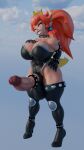  3d 3d_(artwork) big_ass big_breasts big_penis bowsette futa futanari infinit_eclipse super_mario_bros. 