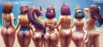  6+girls 7girls ass ass_grab beach bikini capcom egyptian egyptian_mythology eliza_(skullgirls) fate/grand_order fate_(series) female female_only ishizu_ishtar konami luminyu menace menat multiple_girls neith nitocris_(fate/grand_order) overwatch pharah_(overwatch) queen&#039;s_blade skullgirls smite street_fighter street_fighter_v yu-gi-oh! yuu-gi-ou_duel_monsters 