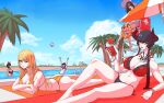 alluring bikini eliza eliza_(tekken) emilie_de_rochefort escape1111 josie_rizal katarina_alves kazama_asuka multiple_girls namco siblings silf silfs sisters swimming_pool tekken tekken_7