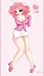  ace_attorney april_may big_breasts breasts brown_eyes pink_hair shouchiku_umeyo watergleam 