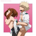 ambiguous_penetration angry_sex arm_grab bakugou_katsuki breasts felipe_godoy godoy male/female my_hero_academia ochako_uraraka restraining