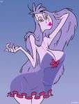 big_breasts breasts disney hair long_hair madam_mim nightgown purple_hair slb the_sword_in_the_stone whore witch