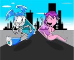  jenny_wakeman misty_(mlaatr) montatora-501 my_life_as_a_teenage_robot nude robot running streaking xj-9 