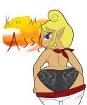  ass bluelimelight breasts looking_back solo tetra the_legend_of_zelda the_wind_waker 