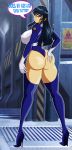  big_ass bubble_butt fujimura_shizuru grimphantom grimphantom_(artist) huge_ass long_hair looking_back looking_down shinkon_gattai_godannar!! shiny shiny_skin solo 