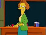 ass ass_shake bent_over blackboard classroom desk edna_krabappel gif taunt the_simpsons wiggle yellow_skin