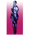  1girl areola batman_(series) batman_beyond big_breasts breasts completely_nude completely_nude_female dc_comics dcau female female_focus female_only female_solo full_body hotsriracha inque looking_at_viewer nipples nude nude_female purple_skin slime_girl solo_female thick_thighs thighs 