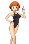  1girl big_breasts breasts brown_eyes brown_hair creatures_(company) deadmoon deadmoon_(kein2002) female_only game_freak gardenia gym_leader humans_of_pokemon multicolored_hair natane_(pokemon) nintendo one-piece_swimsuit pokemon_(anime) pokemon_(game) solo solo_female swimsuit 