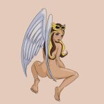  artist_request dc_comics dc_super_hero_girls dc_super_hero_girls_(2015) hawkgirl kendra_saunders nude source_request wings 