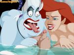 cartoonvalley.com disney helg_(artist) prince_eric princess_ariel the_little_mermaid ursula watermark web_address web_address_without_path witch