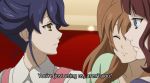  3_girls anime blue_eyes blue_hair brown_hair closed_eyes female friends hair_up half-closed_eyes long_hair mari_maya maya_mari misawa_mizuki mizuki_misawa moe_morita morita_moe multiple_girls purple_hair samurai_flamenco serious short_hair smile tagme yellow_eyes 